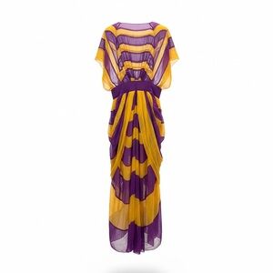 Vintage Marc Jacobs Purple and Yellow Dress